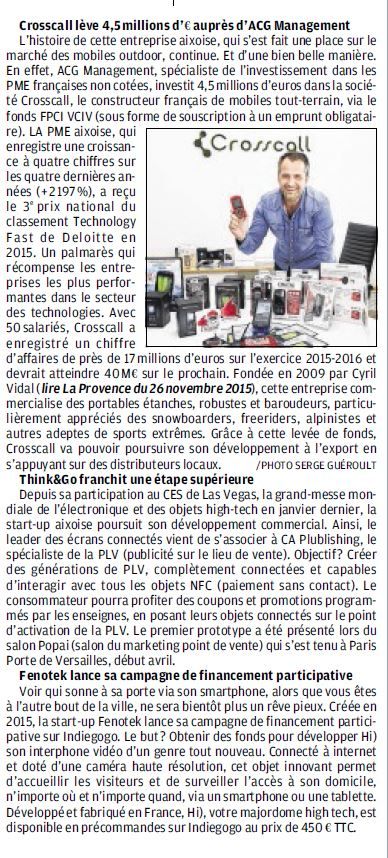 Crosscall lève 4.5 millions d'€ auprès d'ACG Management