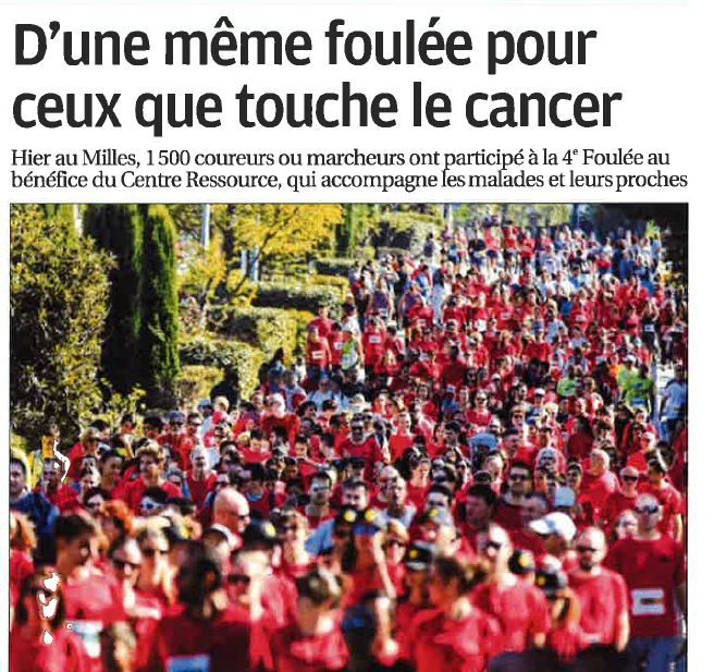 D'une même foulée pour ceux qui touche le cancer