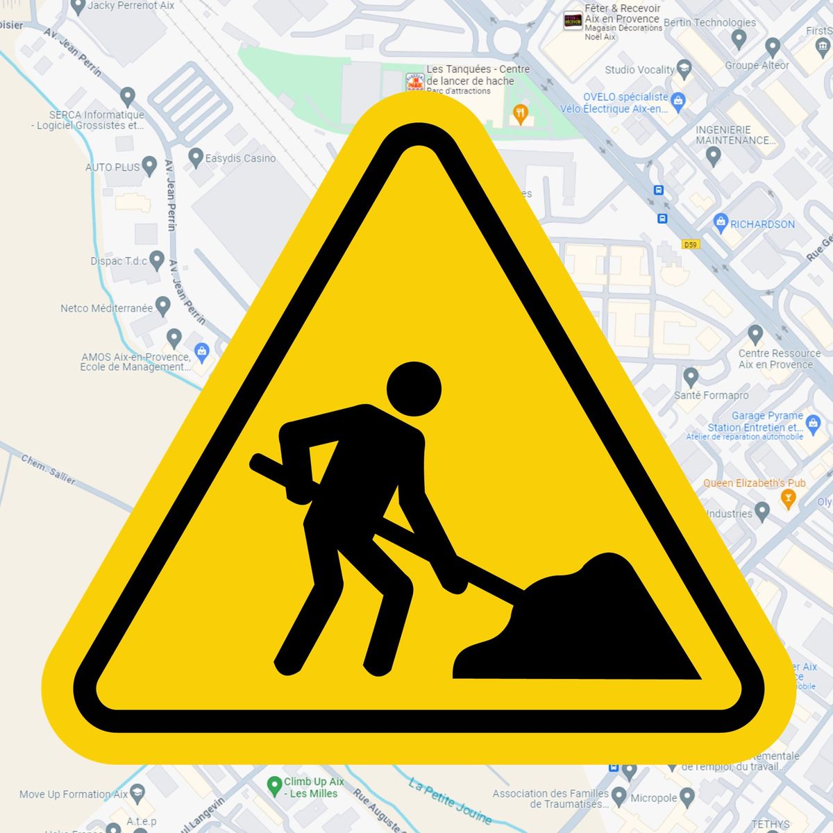Travaux rues JRGG de la Lauzière et Jean Perrin