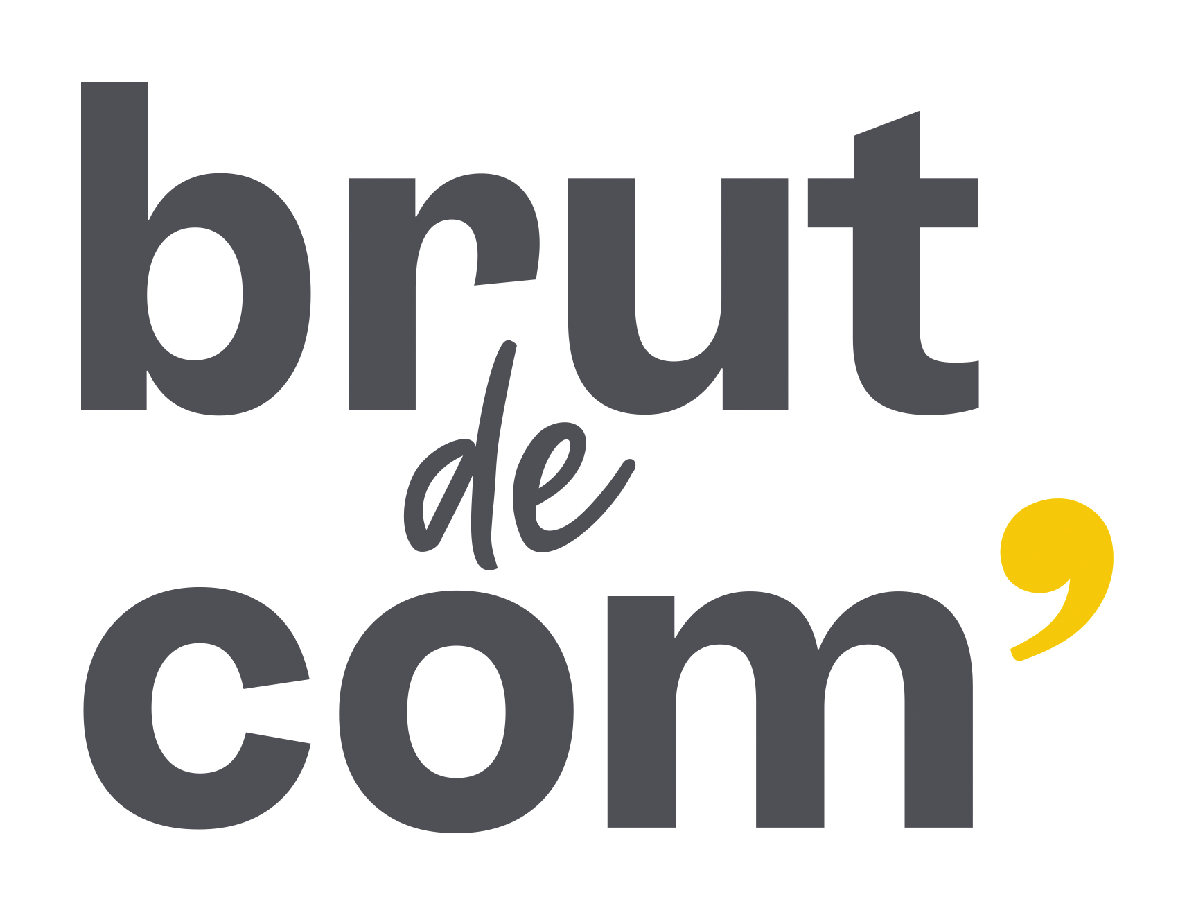 BRUT DE COM´ logo