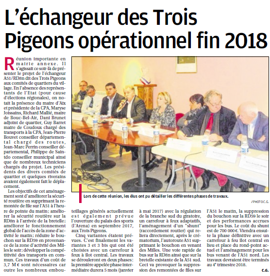 L'Echangeur des Trois Pigeons opérationnel fin 2018