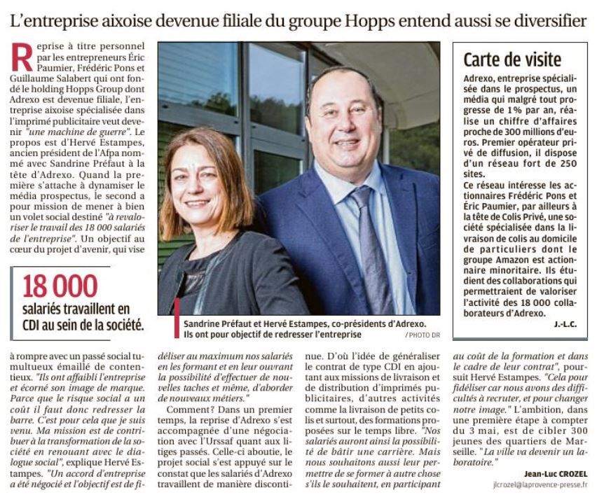 Adrexo veut grandir en devenant un model social